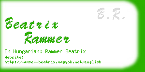 beatrix rammer business card